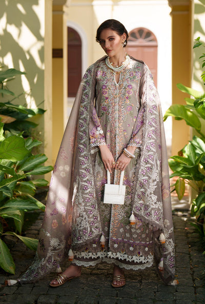 AJR Couture | Evara Luxury Lawn | Veya-Brand:AJR Couture-Type:Ladies Clothes-Mouse Gray-Lawn-House of Maryam- Buy in UK, USA