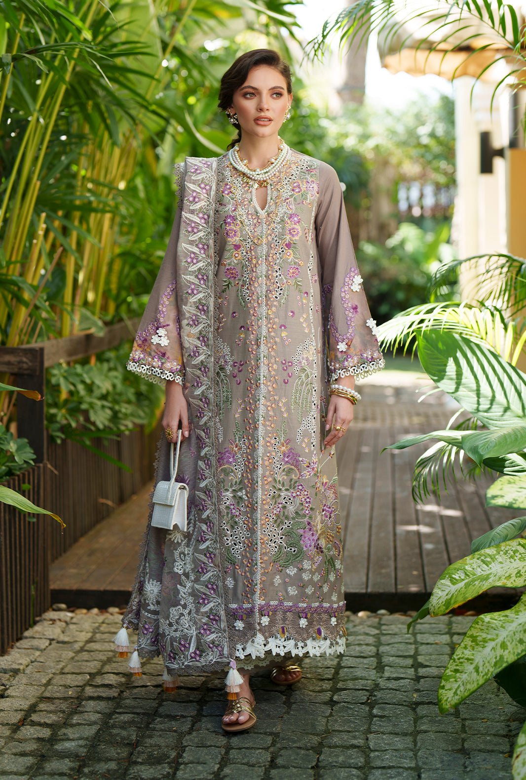 AJR Couture | Evara Luxury Lawn | Veya-Brand:AJR Couture-Type:Ladies Clothes-Mouse Gray-Lawn-House of Maryam- Buy in UK, USA