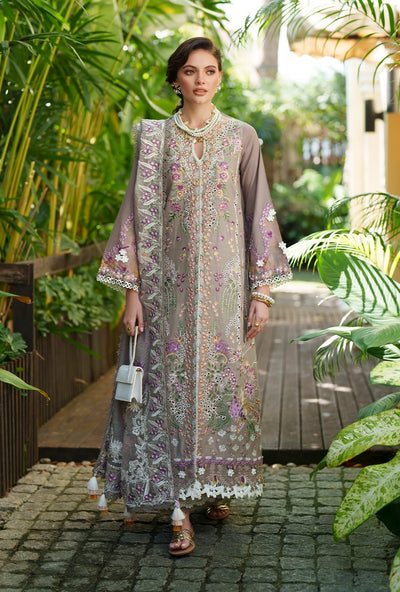 AJR Couture | Evara Luxury Lawn | Veya-Brand:AJR Couture-Type:Ladies Clothes-Mouse Gray-Lawn-House of Maryam- Buy in UK, USA