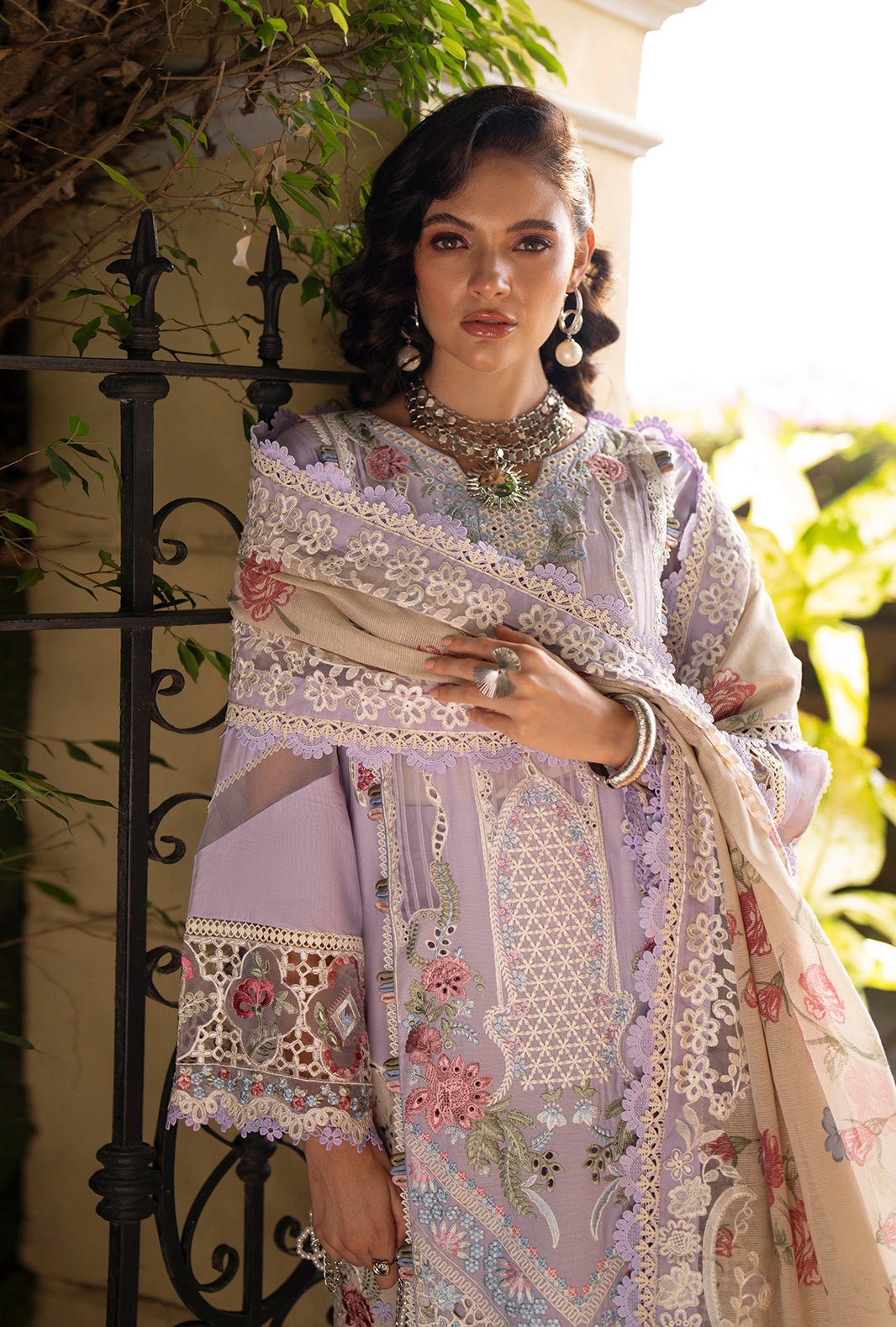 AJR Couture | Evara Luxury Lawn | Zaya-Brand:AJR Couture-Type:Ladies Clothes-Lilac-Lawn-House of Maryam- Buy in UK, USA