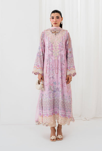 AJR Couture | Luxe Silk 26 | Aela-Brand:AJR Couture-Type:Ladies Clothes-Lilac-Raw Silk-House of Maryam- Buy in UK, USA
