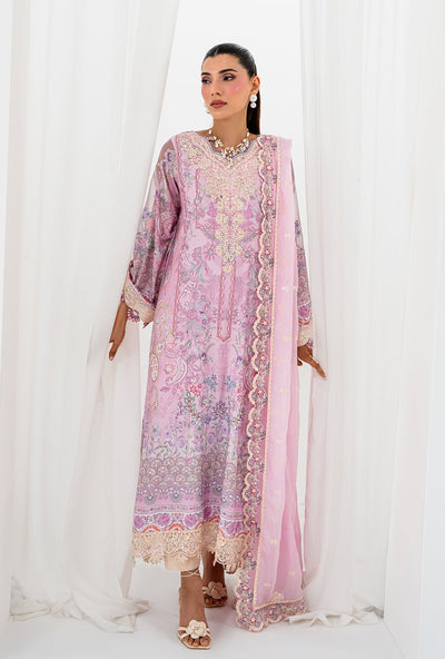 AJR Couture | Luxe Silk 26 | Aela-Brand:AJR Couture-Type:Ladies Clothes-Lilac-Raw Silk-House of Maryam- Buy in UK, USA