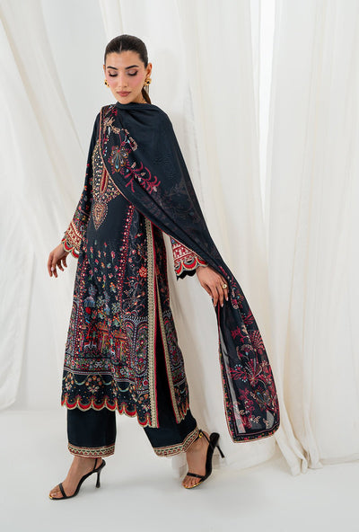 AJR Couture | Luxe Silk 26 | Wren-Brand:AJR Couture-Type:Ladies Clothes-Black-Crepe Silk-House of Maryam- Buy in UK, USA