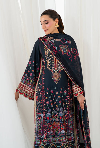 AJR Couture | Luxe Silk 26 | Wren-Brand:AJR Couture-Type:Ladies Clothes-Black-Crepe Silk-House of Maryam- Buy in UK, USA