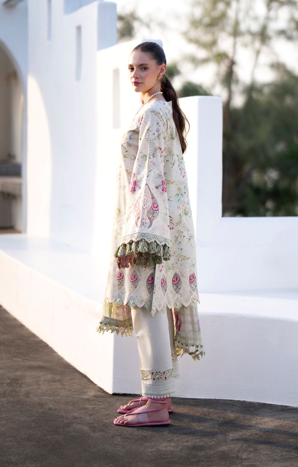 AJR Couture | Printakari Lawn 25 | Aleesia-Brand:AJR Couture-Type:Ladies Clothes-Mint-Lawn-House of Maryam- Buy in UK, USA