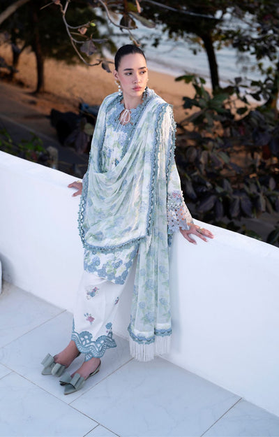 AJR Couture | Printakari Lawn 25 | Isle-Brand:AJR Couture-Type:Ladies Clothes-White-Lawn-House of Maryam- Buy in UK, USA