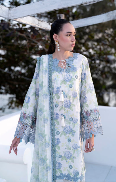 AJR Couture | Printakari Lawn 25 | Isle-Brand:AJR Couture-Type:Ladies Clothes-White-Lawn-House of Maryam- Buy in UK, USA