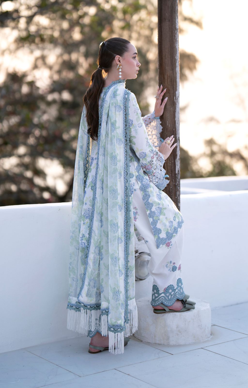 AJR Couture | Printakari Lawn 25 | Isle-Brand:AJR Couture-Type:Ladies Clothes-White-Lawn-House of Maryam- Buy in UK, USA