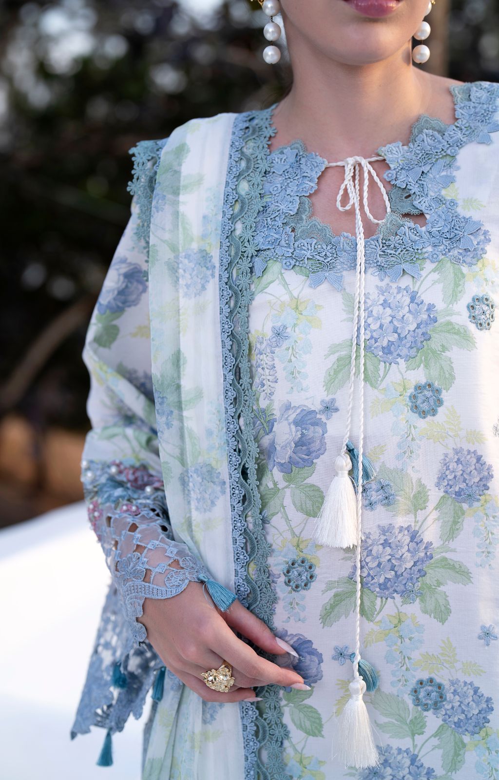 AJR Couture | Printakari Lawn 25 | Isle-Brand:AJR Couture-Type:Ladies Clothes-White-Lawn-House of Maryam- Buy in UK, USA