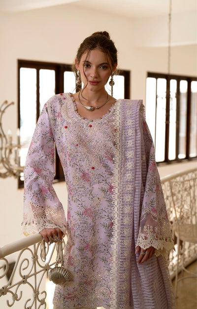 AJR Couture | Printakari Lawn 25 | Pearl-Brand:AJR Couture-Type:Ladies Clothes-Lilac-Lawn-House of Maryam- Buy in UK, USA