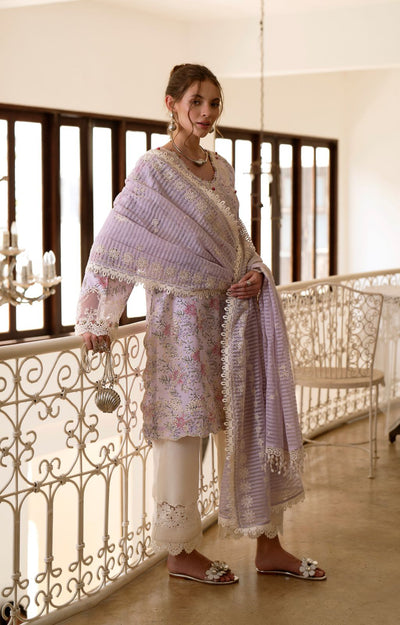 AJR Couture | Printakari Lawn 25 | Pearl-Brand:AJR Couture-Type:Ladies Clothes-Lilac-Lawn-House of Maryam- Buy in UK, USA