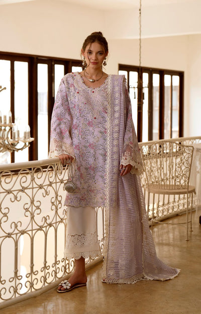 AJR Couture | Printakari Lawn 25 | Pearl-Brand:AJR Couture-Type:Ladies Clothes-Lilac-Lawn-House of Maryam- Buy in UK, USA