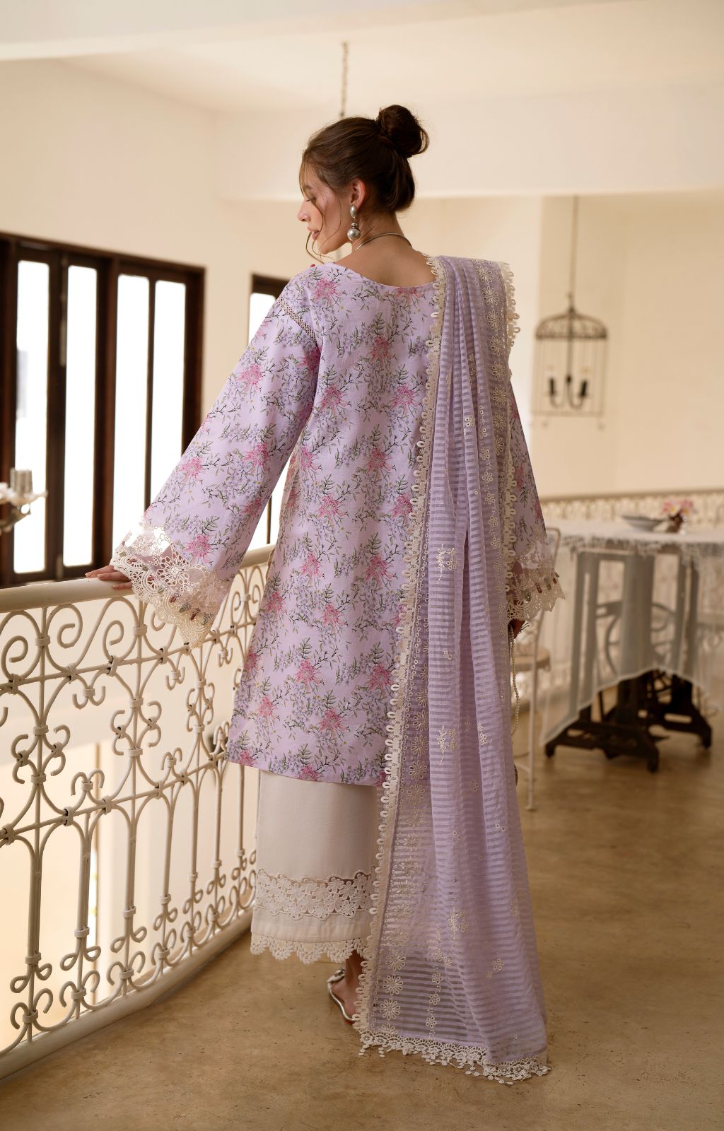 AJR Couture | Printakari Lawn 25 | Pearl-Brand:AJR Couture-Type:Ladies Clothes-Lilac-Lawn-House of Maryam- Buy in UK, USA