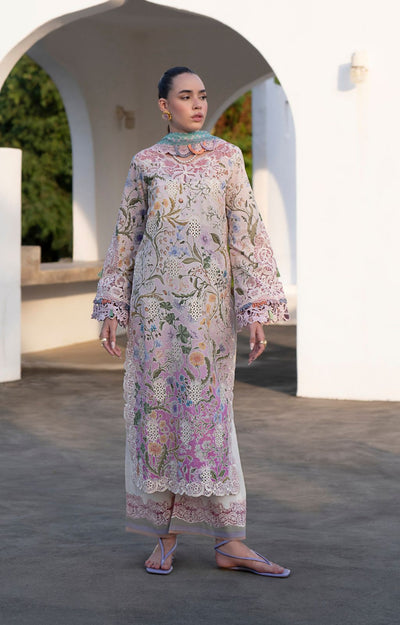 AJR Couture | Printakari Lawn 25 | Rose-Brand:AJR Couture-Type:Ladies Clothes-Omber-Lawn-House of Maryam- Buy in UK, USA