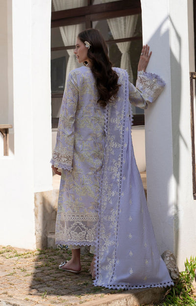 AJR Couture | Printakari Lawn 25 | Vista-Brand:AJR Couture-Type:Ladies Clothes-Light Lavender-Lawn-House of Maryam- Buy in UK, USA