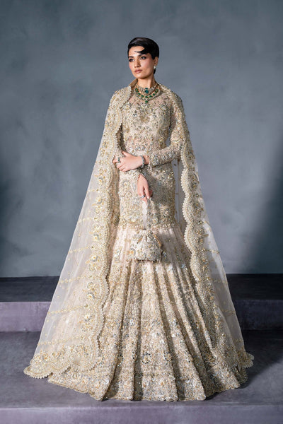 Akbar Aslam | Bridal Dresses | Calisse-Brand:Akbar Aslam-Type:Ladies Clothes-Off White - House of Maryam- Buy in UK, USA