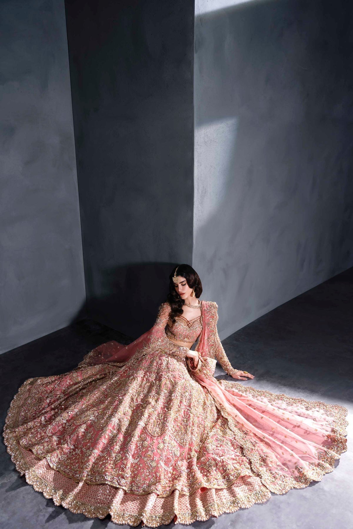 Akbar Aslam | Bridal Dresses | Emarelle-Brand:Akbar Aslam-Type:Ladies Clothes-Pink - House of Maryam- Buy in UK, USA