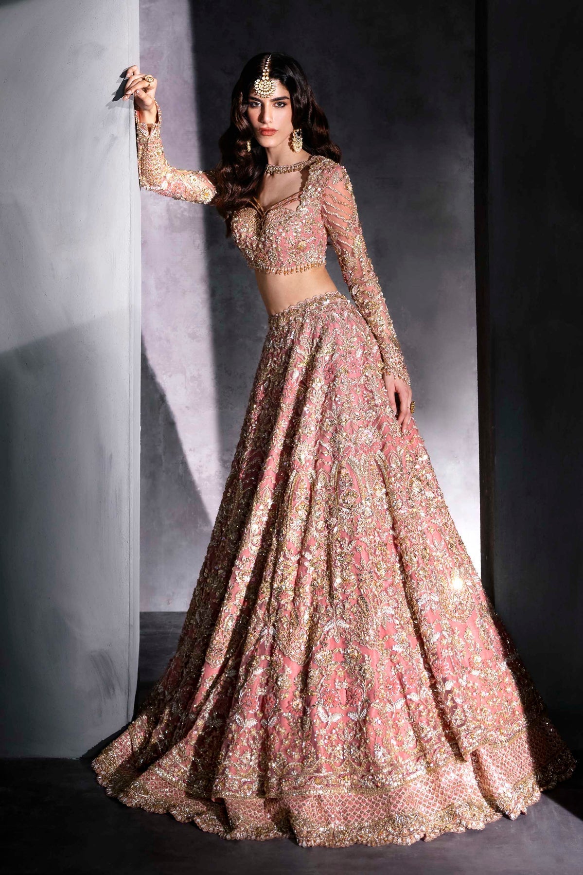 Akbar Aslam | Bridal Dresses | Emarelle-Brand:Akbar Aslam-Type:Ladies Clothes-Pink - House of Maryam- Buy in UK, USA