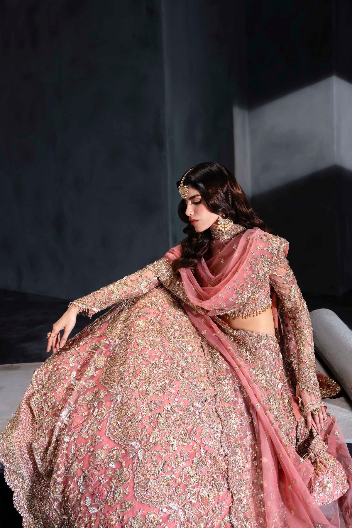 Akbar Aslam | Bridal Dresses | Emarelle-Brand:Akbar Aslam-Type:Ladies Clothes-Pink - House of Maryam- Buy in UK, USA