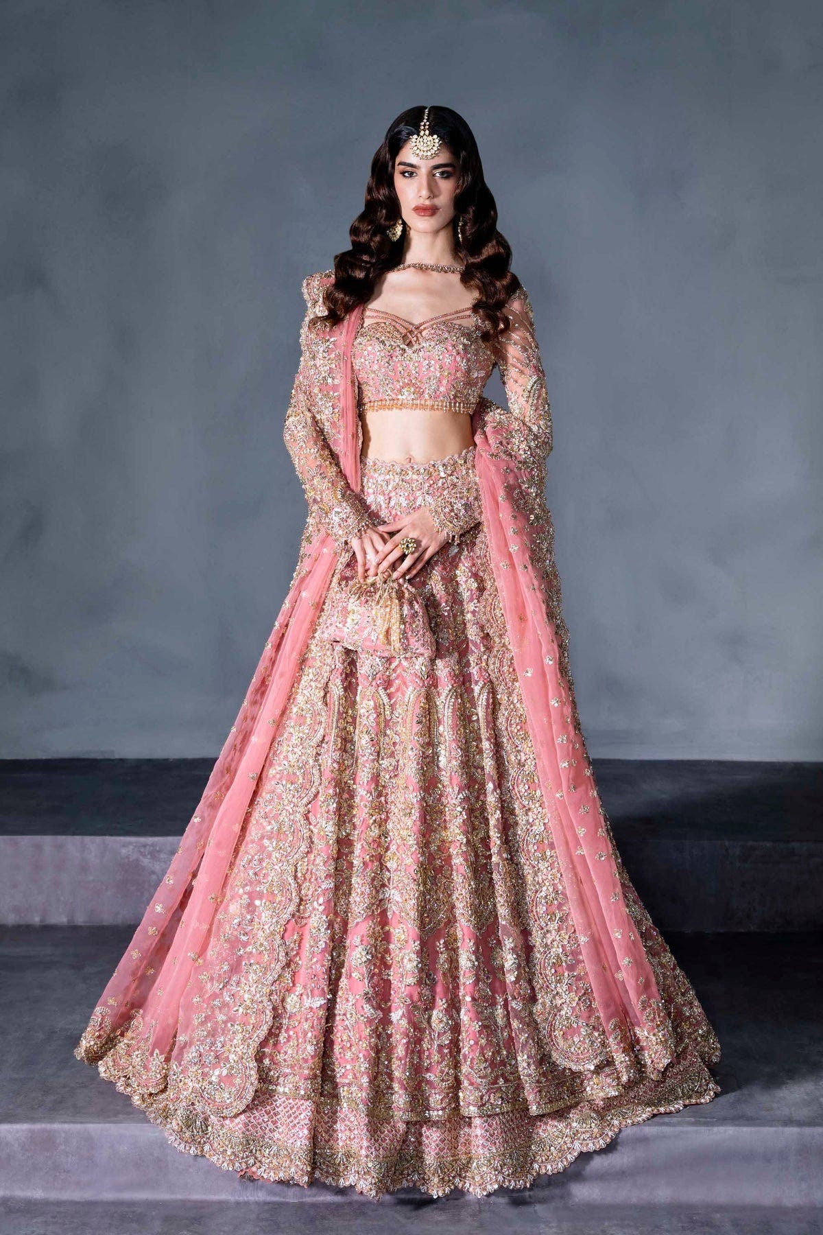 Akbar Aslam | Bridal Dresses | Emarelle-Brand:Akbar Aslam-Type:Ladies Clothes-Pink - House of Maryam- Buy in UK, USA