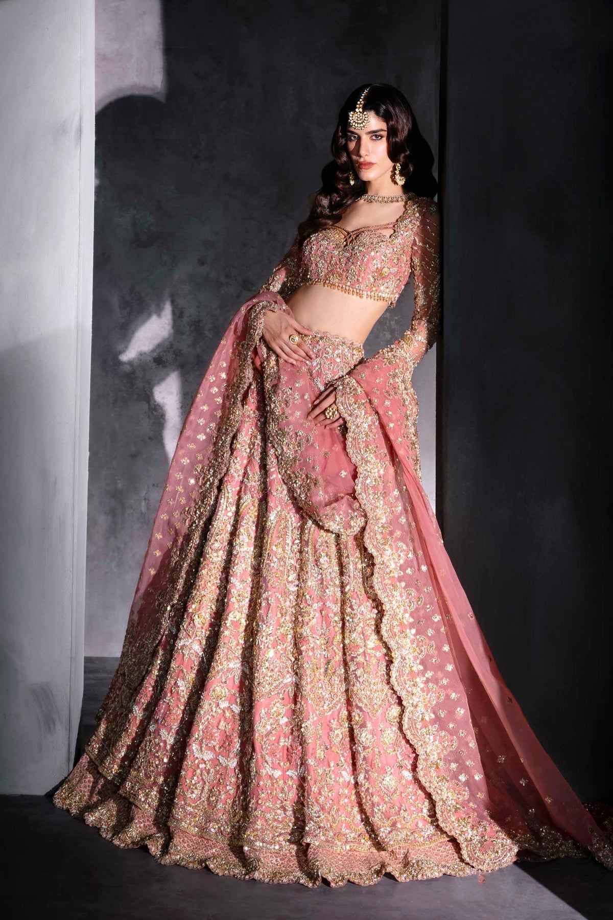 Akbar Aslam | Bridal Dresses | Emarelle-Brand:Akbar Aslam-Type:Ladies Clothes-Pink - House of Maryam- Buy in UK, USA