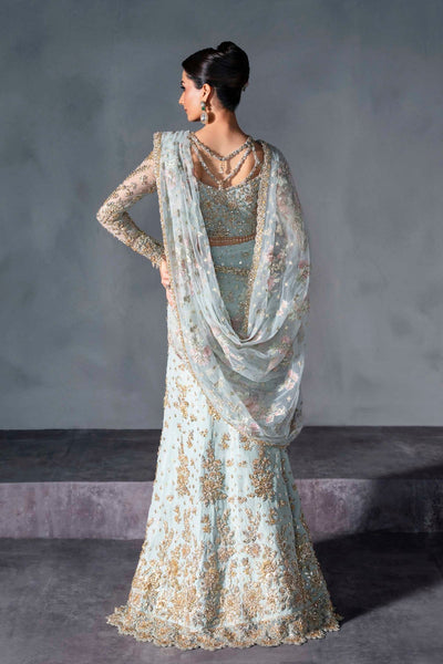 Akbar Aslam Evadelle powder blue bridal lehenga choli, photo 2
