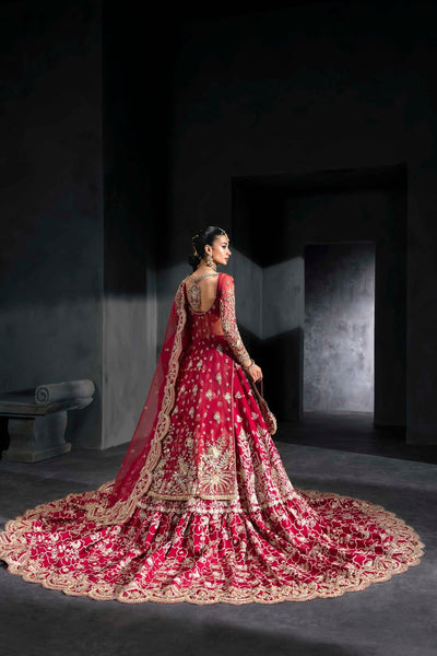 Akbar Aslam | Bridal Dresses | Merazya-Brand:Akbar Aslam-Type:Ladies Clothes-Crimson - House of Maryam- Buy in UK, USA