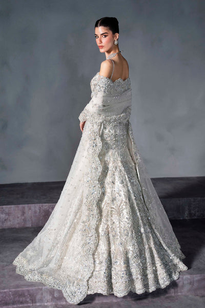 Akbar Aslam | Bridal Dresses | Mirella-Brand:Akbar Aslam-Type:Ladies Clothes-Silver - House of Maryam- Buy in UK, USA