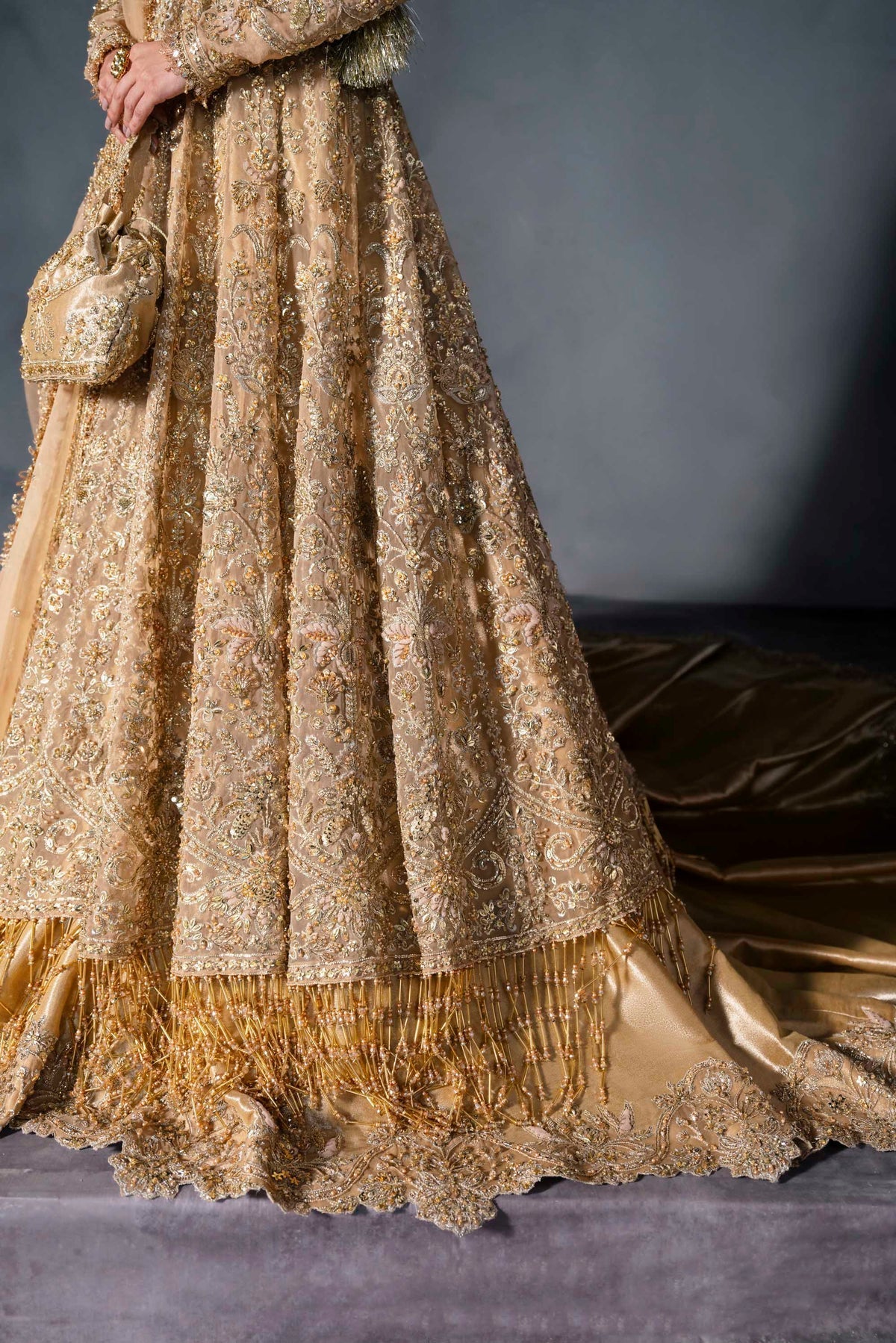 Akbar Aslam | Bridal Dresses | Zarisse-Brand:Akbar Aslam-Type:Ladies Clothes-Gold - House of Maryam- Buy in UK, USA