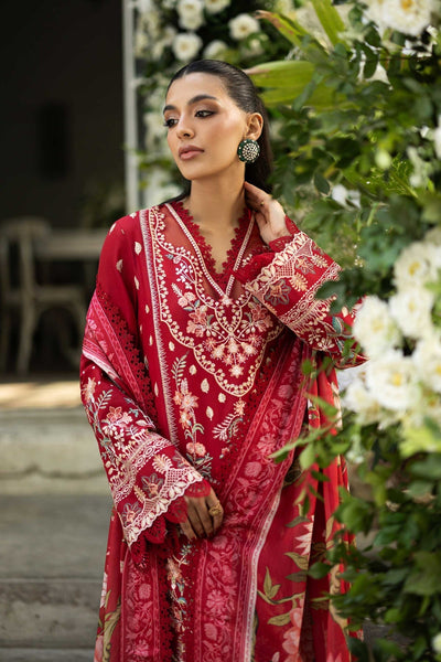 Akbar Aslam | Elaria RTW Lawn 26 | Amara-Brand:Akbar Aslam-Type:Ladies Clothes-Crimson-Lawn-House of Maryam- Buy in UK, USA