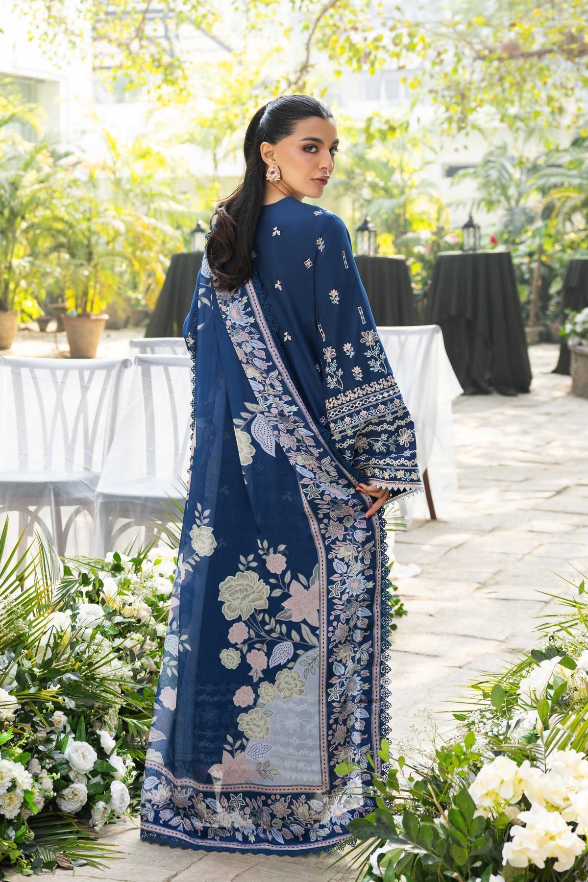 Akbar Aslam | Elaria RTW Lawn 26 | Cielle-Brand:Akbar Aslam-Type:Ladies Clothes-Sea Green-Lawn-House of Maryam- Buy in UK, USA