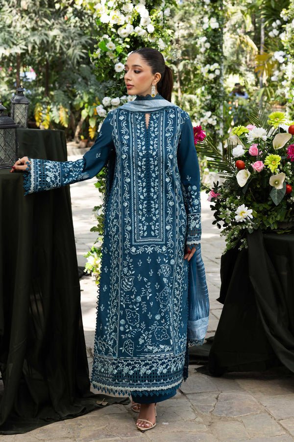 Akbar Aslam | Elaria RTW Lawn 26 | Eveline-Brand:Akbar Aslam-Type:Ladies Clothes-Sea Green-Lawn-House of Maryam- Buy in UK, USA