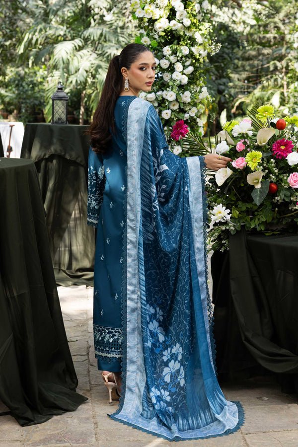 Akbar Aslam | Elaria RTW Lawn 26 | Eveline-Brand:Akbar Aslam-Type:Ladies Clothes-Sea Green-Lawn-House of Maryam- Buy in UK, USA