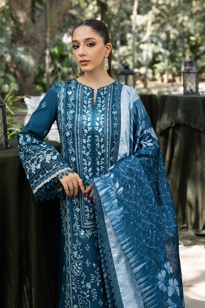 Akbar Aslam | Elaria RTW Lawn 26 | Eveline-Brand:Akbar Aslam-Type:Ladies Clothes-Sea Green-Lawn-House of Maryam- Buy in UK, USA