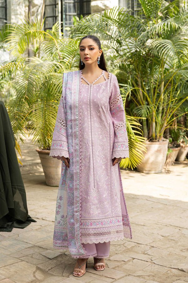 Akbar Aslam | Elaria RTW Lawn 26 | Liora 198-Brand:Akbar Aslam-Type:Ladies Clothes-Lilac-Lawn-House of Maryam- Buy in UK, USA