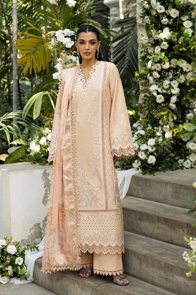 Akbar Aslam | Elaria RTW Lawn 26 | Odette-Brand:Akbar Aslam-Type:Ladies Clothes-Light Skin-Lawn-House of Maryam- Buy in UK, USA