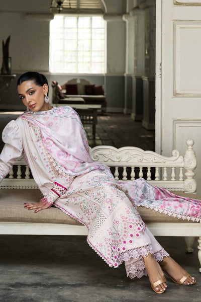 Akbar Aslam | Elaria RTW Lawn 26 | Petalia-Brand:Akbar Aslam-Type:Ladies Clothes-Soft Lilac-Lawn-House of Maryam- Buy in UK, USA