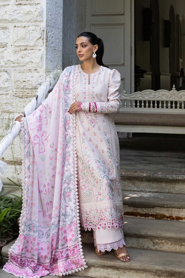 Akbar Aslam | Elaria RTW Lawn 26 | Petalia-Brand:Akbar Aslam-Type:Ladies Clothes-Soft Lilac-Lawn-House of Maryam- Buy in UK, USA