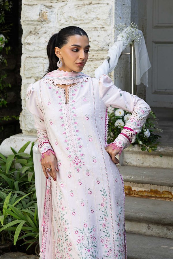 Akbar Aslam | Elaria RTW Lawn 26 | Petalia-Brand:Akbar Aslam-Type:Ladies Clothes-Soft Lilac-Lawn-House of Maryam- Buy in UK, USA
