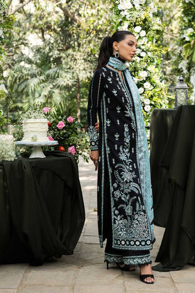 Akbar Aslam | Elaria RTW Lawn 26 | Sylvie-Brand:Akbar Aslam-Type:Ladies Clothes-Black-Lawn-House of Maryam- Buy in UK, USA