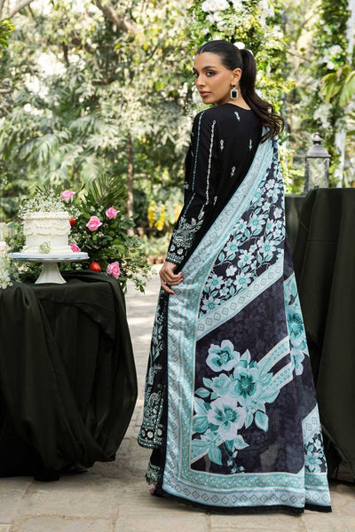 Akbar Aslam | Elaria RTW Lawn 26 | Sylvie-Brand:Akbar Aslam-Type:Ladies Clothes-Black-Lawn-House of Maryam- Buy in UK, USA