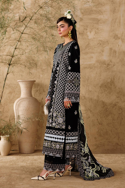 Akbar Aslam | Elea Lawn 26 | Alesse-Brand:Akbar Aslam-Type:Ladies Clothes-Black-Lawn-House of Maryam- Buy in UK, USA
