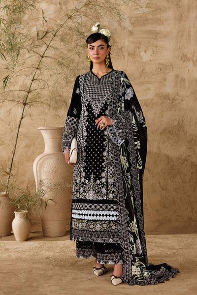 Akbar Aslam | Elea Lawn 26 | Alesse-Brand:Akbar Aslam-Type:Ladies Clothes-Black-Lawn-House of Maryam- Buy in UK, USA