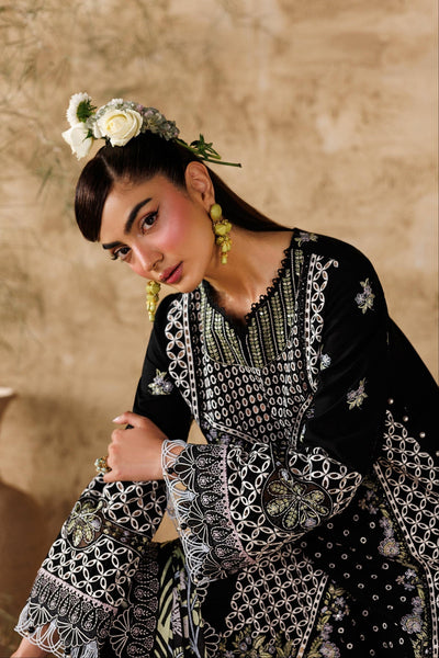 Akbar Aslam | Elea Lawn 26 | Alesse-Brand:Akbar Aslam-Type:Ladies Clothes-Black-Lawn-House of Maryam- Buy in UK, USA