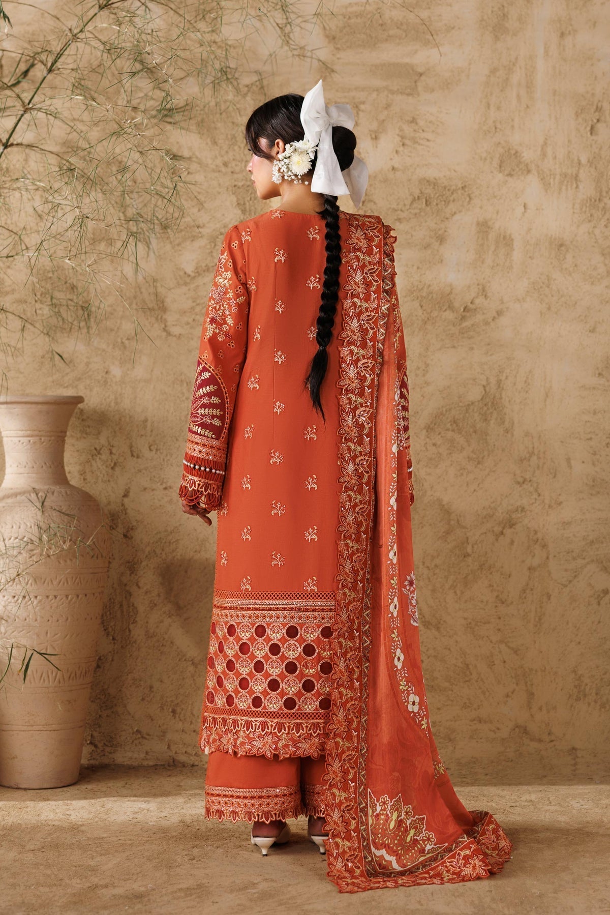 Akbar Aslam | Elea Lawn 26 | Alpine-Brand:Akbar Aslam-Type:Ladies Clothes-Orange-Lawn-House of Maryam- Buy in UK, USA