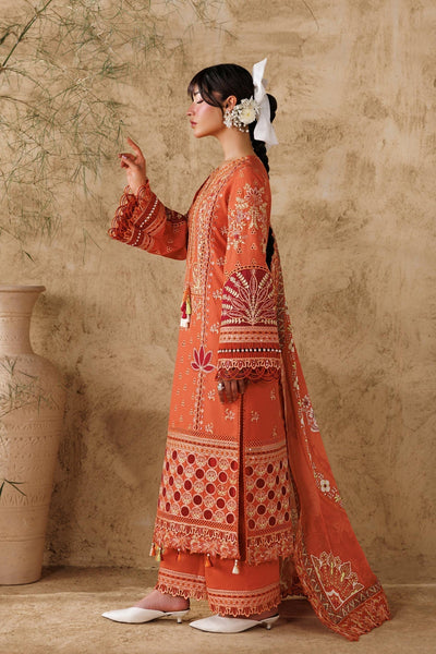 Akbar Aslam | Elea Lawn 26 | Alpine-Brand:Akbar Aslam-Type:Ladies Clothes-Orange-Lawn-House of Maryam- Buy in UK, USA