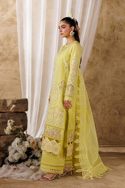Akbar Aslam | Elea Lawn 26 | Felene-Brand:Akbar Aslam-Type:Ladies Clothes-Butter Yellow-Lawn-House of Maryam- Buy in UK, USA