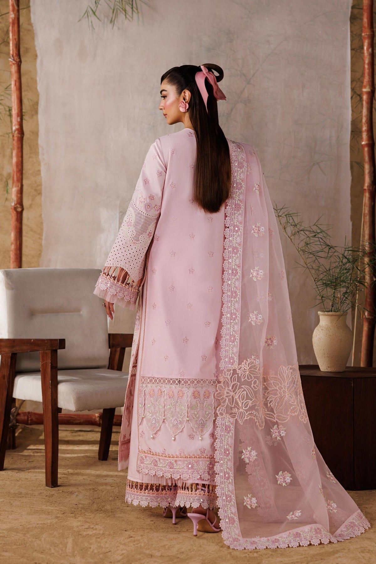 Akbar Aslam | Elea Lawn 26 | Porcelain-Brand:Akbar Aslam-Type:Ladies Clothes-Pink-Lawn-House of Maryam- Buy in UK, USA