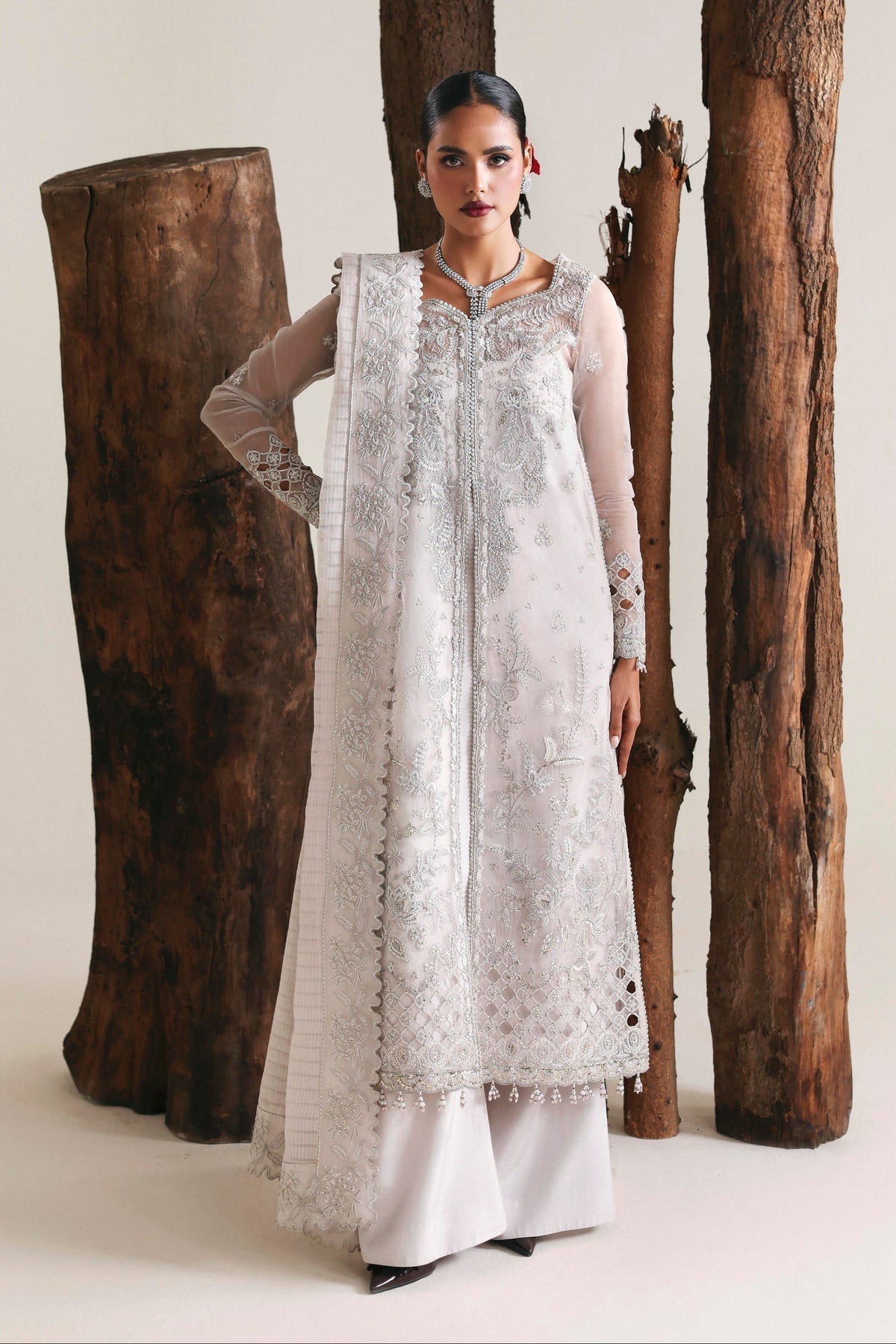 Akbar Aslam | Formal Pret | Allure-Brand:Akbar Aslam-Type:Ladies Clothes-Off White-Organza-House of Maryam- Buy in UK, USA