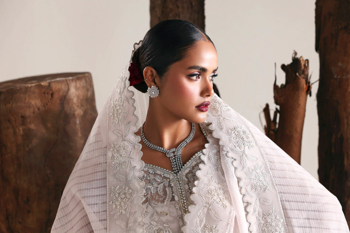 Akbar Aslam | Formal Pret | Allure-Brand:Akbar Aslam-Type:Ladies Clothes-Off White-Organza-House of Maryam- Buy in UK, USA